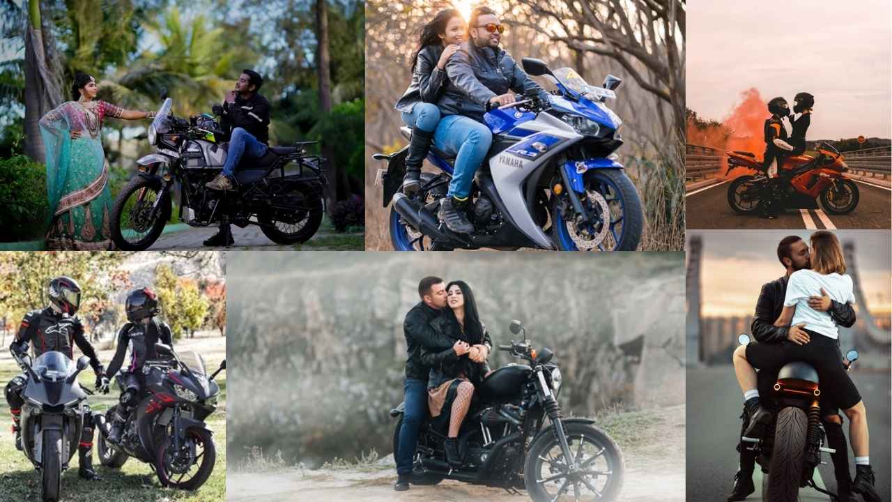 Google Gemini AI Photo Editing Prompts for Couples with Bikes